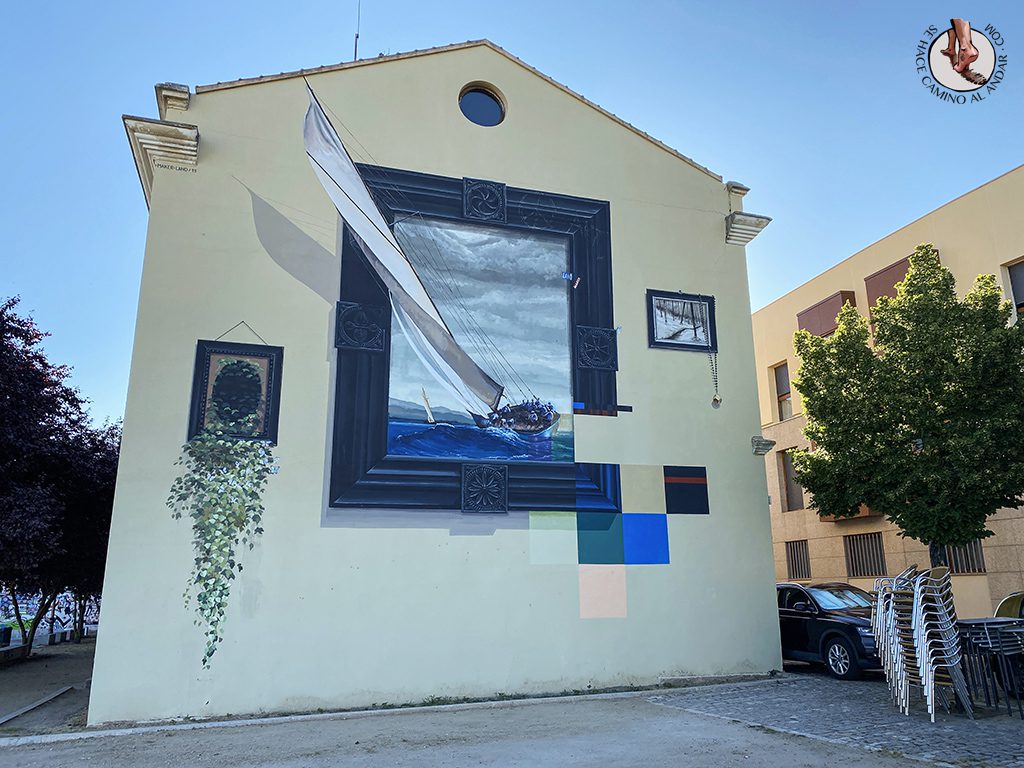 Arte urbano Zamora fachada barco