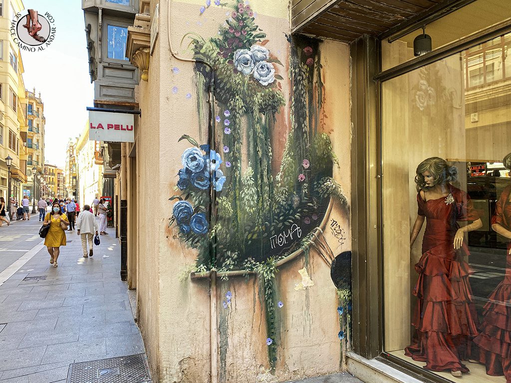 Arte urbano Zamora mural flores