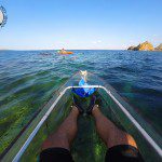 Kayak transparente en Menorca