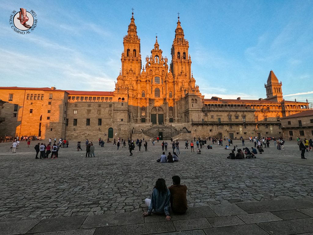 O Pedrouzo Santiago Compostela catedral atardecer