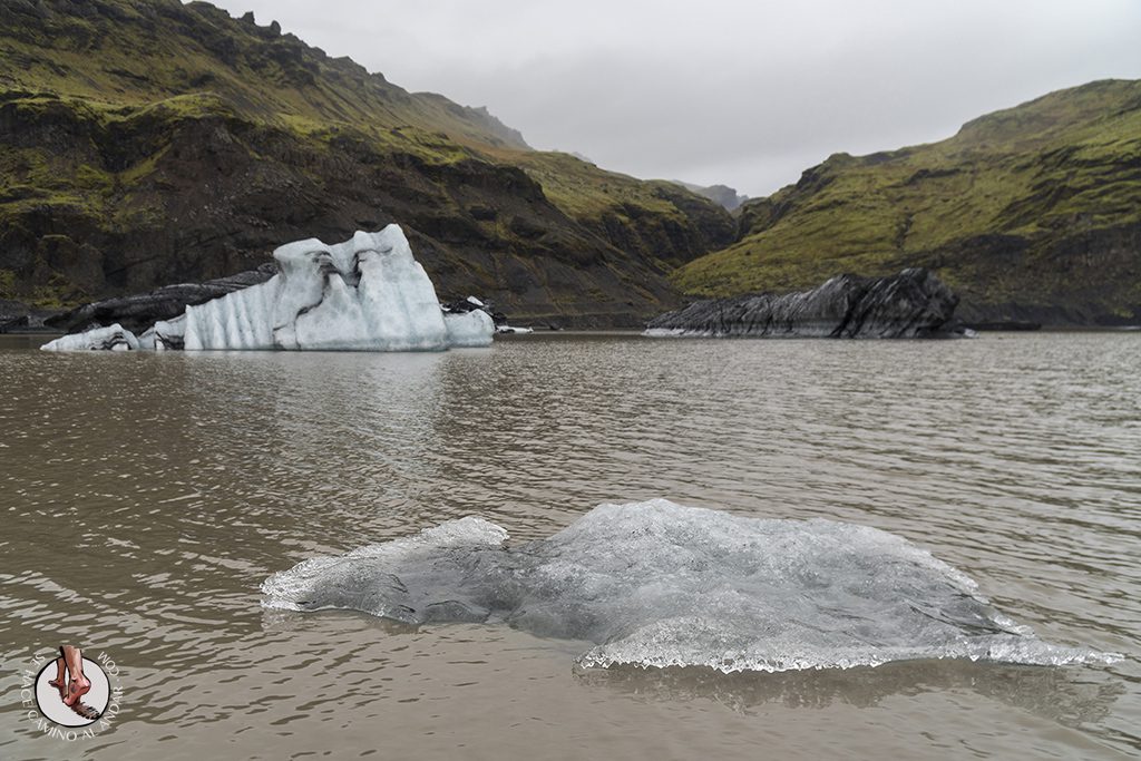 Ring Road 2-7 Glaciar Solheimajokull hielo flotando