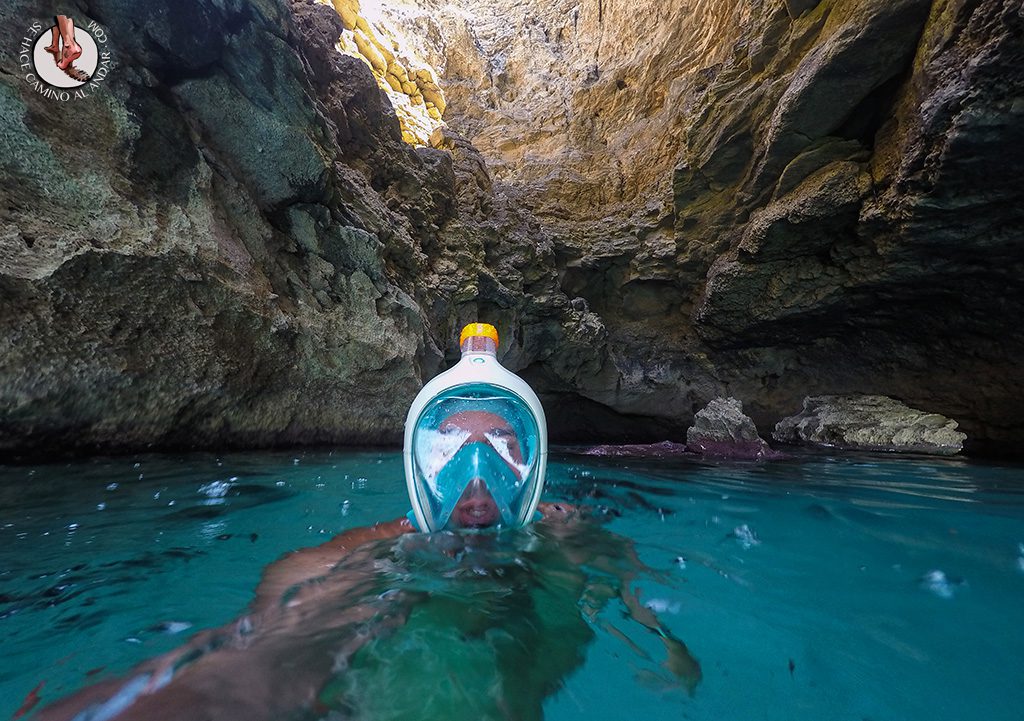 Snorkel cuevas Cala Saona