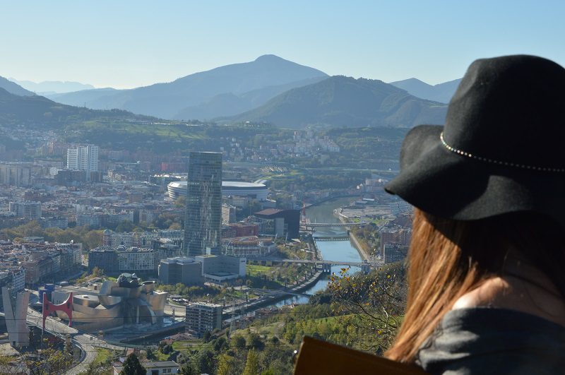 monte Artxanda vistas Bilbao viajando con mami