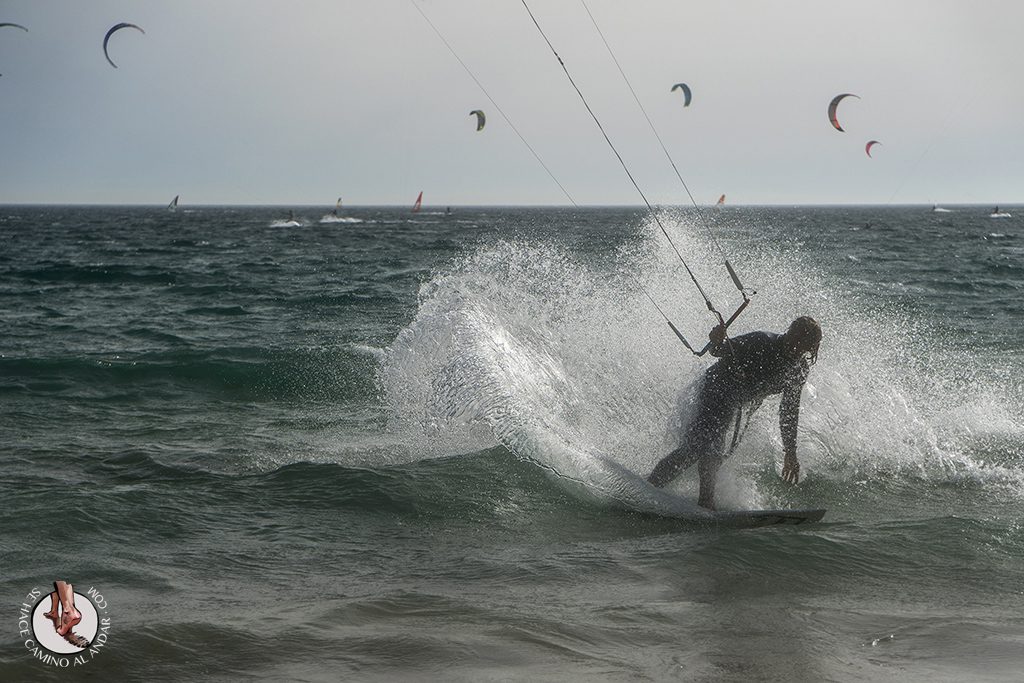 que ver en Tarifa playa valdevaqueros windsurf derrape