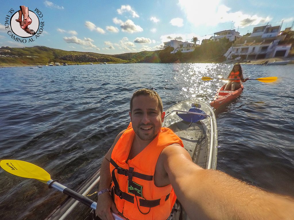 selfie kayak transparente